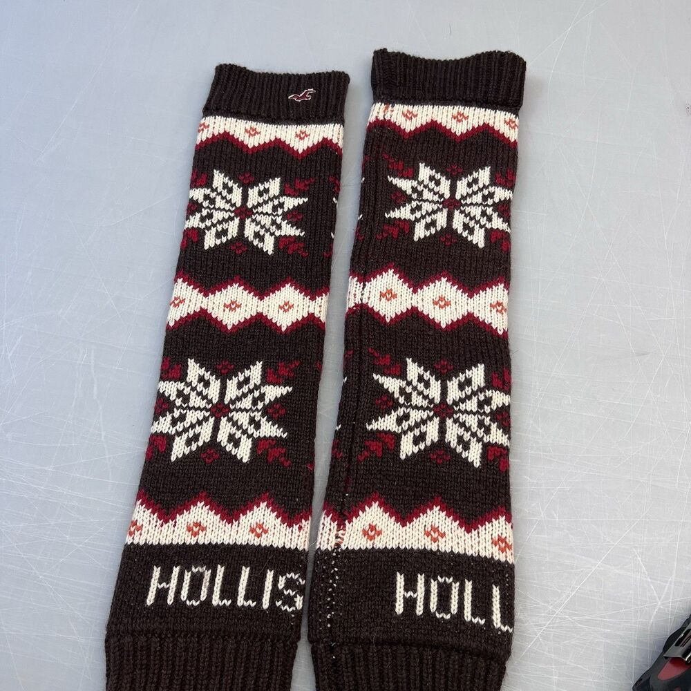 Vintage Y2K Hollister Christmas Leg Warmers Boot Toppers